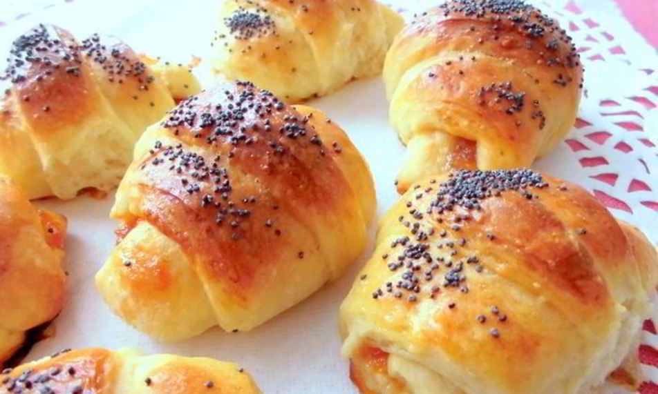 Рецепт дрожжевые рогалики с маком