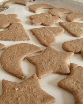 Имбирное печенье с темной мукой