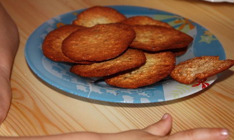 Рецепт хрустящего орехова-овсяного печенья