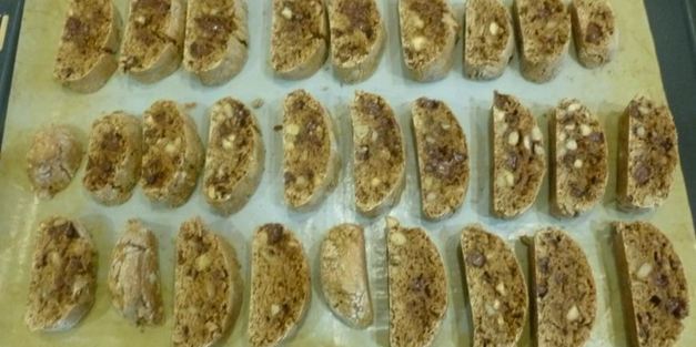 кофейные бискотти с шоколадом