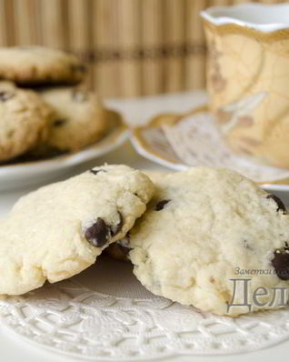 Кокосовое печенье с шоколадной крошкой