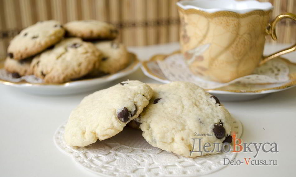 Рецепт кокосовое печенье с шоколадной крошкой