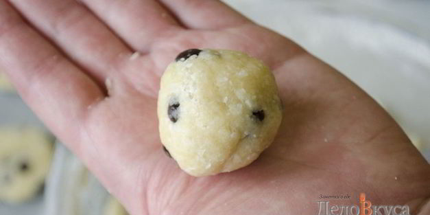 кокосовое печенье с шоколадной крошкой