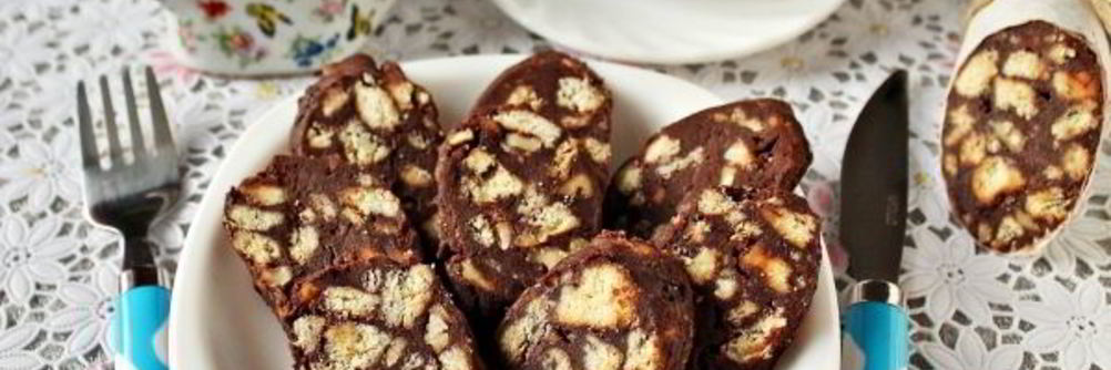 Колбаска из печенья