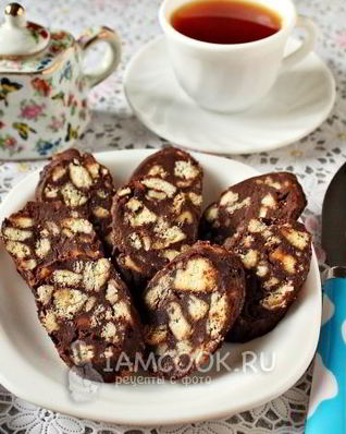 Колбаска из печенья