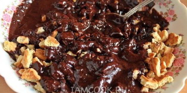 колбаска из печенья