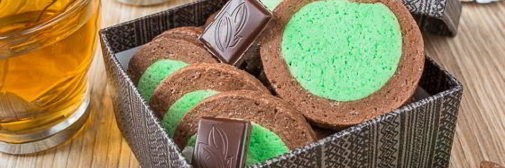 Мятно-шоколадное печенье