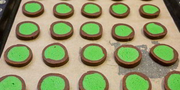 мятно-шоколадное печенье