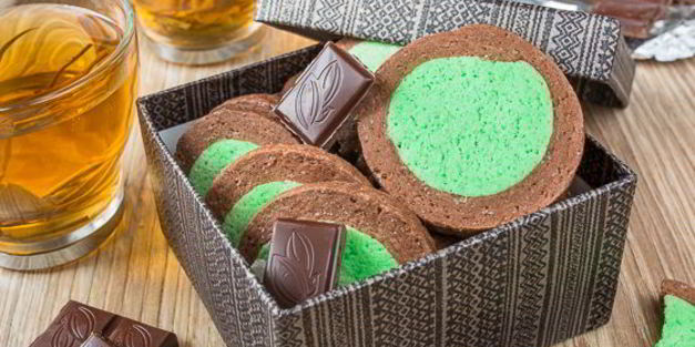 мятно-шоколадное печенье