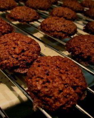 Овсяное печенье с шоколадом и кокосом