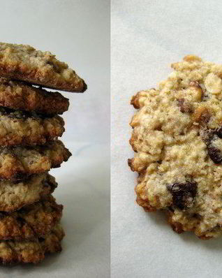 Овсяное печенье с шоколадом и орехами