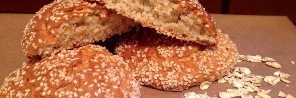 Овсяное печенье в кунжуте