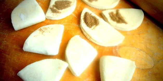 печенья гуси-лебеди с корицей из творожного теста