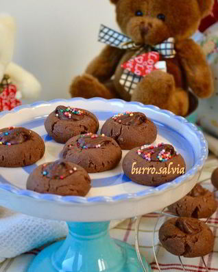 Печенье с шоколадно-ореховой пастой