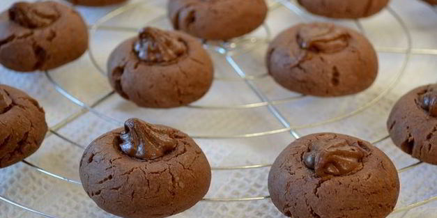 печенье с шоколадно-ореховой пастой