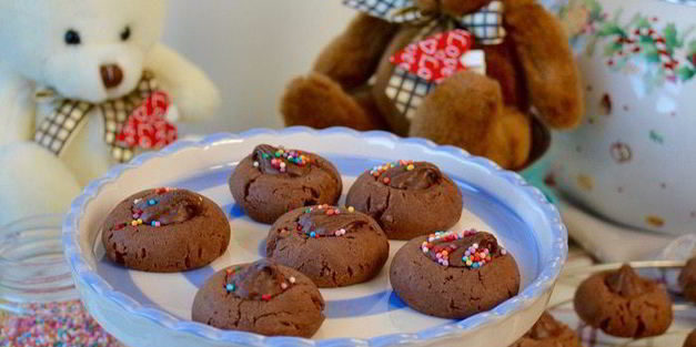 печенье с шоколадно-ореховой пастой