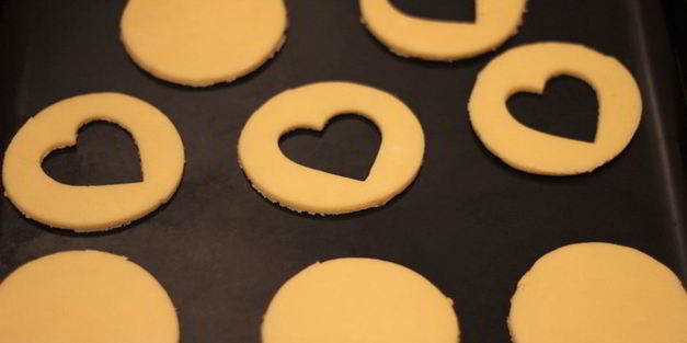 печенье валентинки