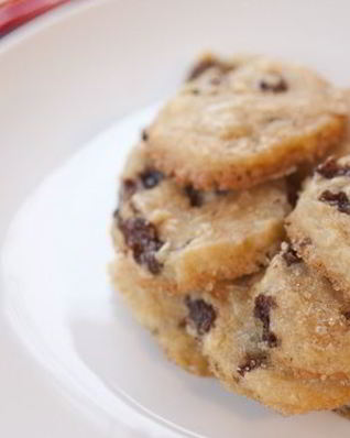 Песочное печенье с изюмом