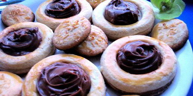 песочное печенье с шоколадом