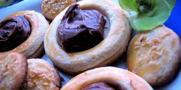 песочное печенье с шоколадом