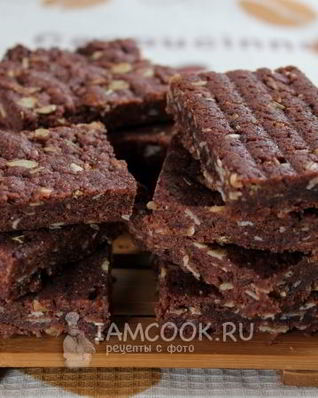 Постное шоколадно-малиновое печенье