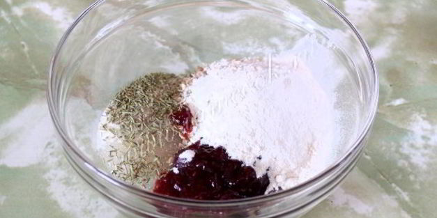 постное шоколадно-малиновое печенье