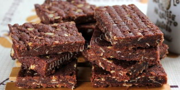 постное шоколадно-малиновое печенье