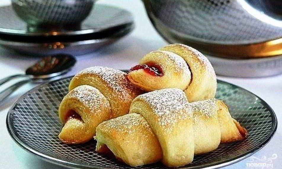 Рецепт рогалики на сметане