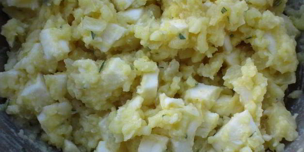 рогалики с картофелем и моцареллой