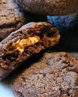 Шоколадное печенье с арахисовым кремом