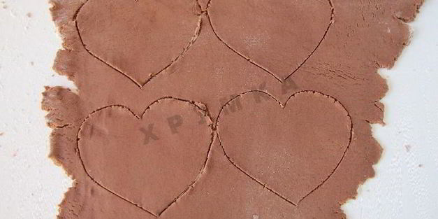 шоколадное печенье-сэндвичи на 14 февраля