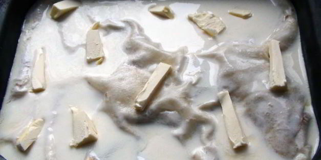 ачма из лаваша с творогом на кефире