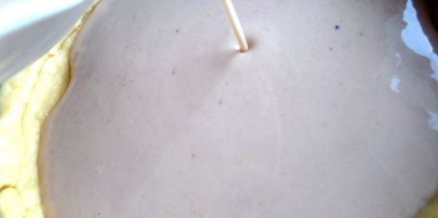 банановый пирог на песочной основе