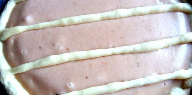 банановый пирог на песочной основе