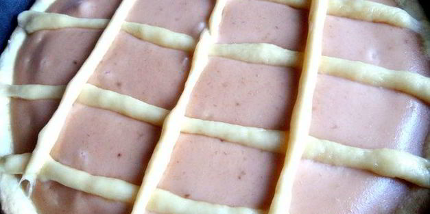 банановый пирог на песочной основе