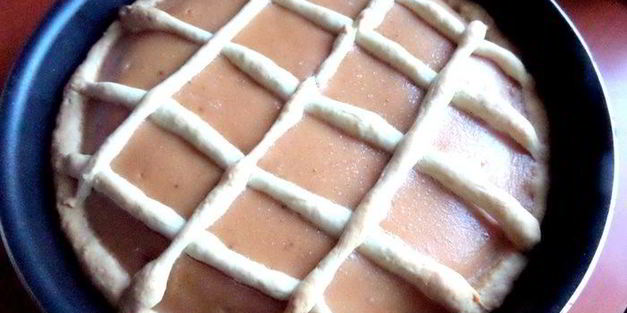 банановый пирог на песочной основе