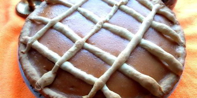 банановый пирог на песочной основе