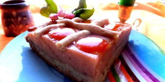 банановый пирог на песочной основе