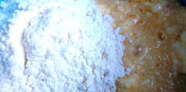 банановый пирог на песочной основе