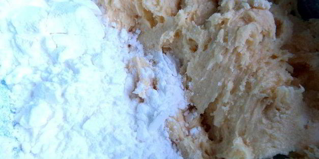 банановый пирог на песочной основе