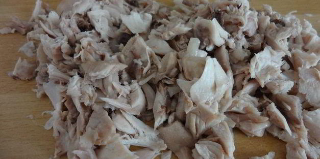 блинчатый пирог с курицей и грибами