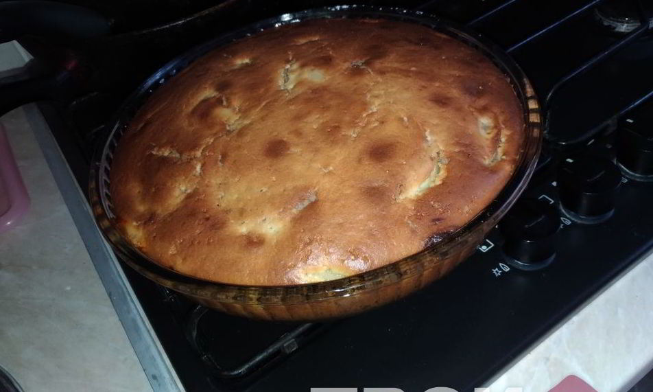 Рецепт быстрый пирог с яблоками на кефире