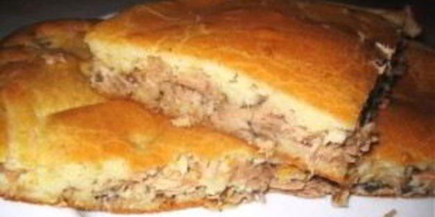 быстрый рыбный пирог на кефире