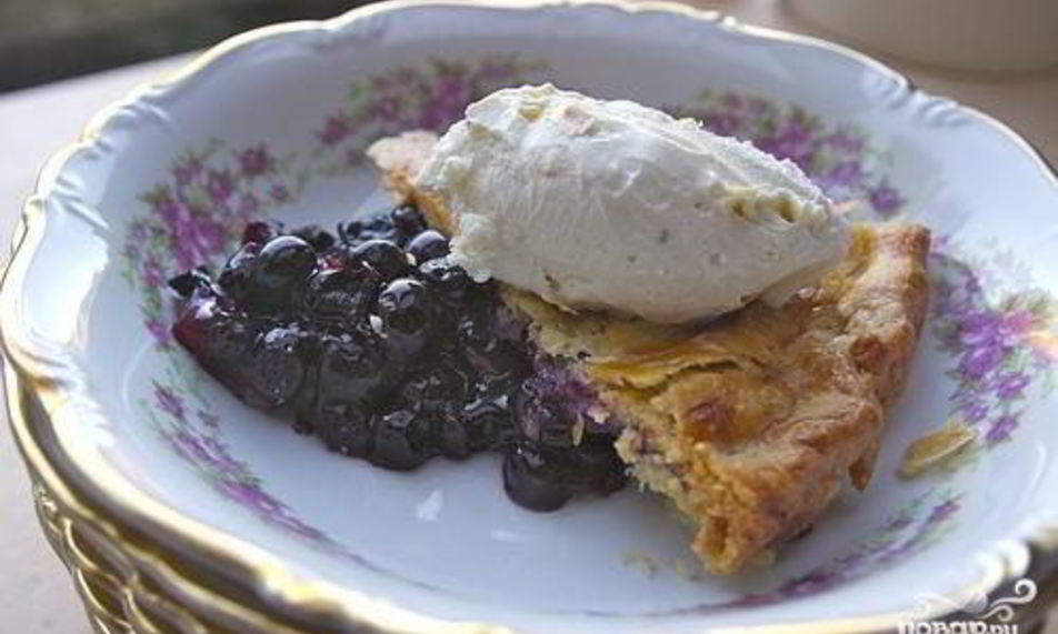 Рецепт черничный пирог с лимонной цедрой
