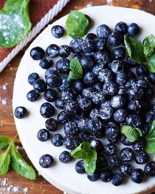 Черничный пирог с маскарпоне