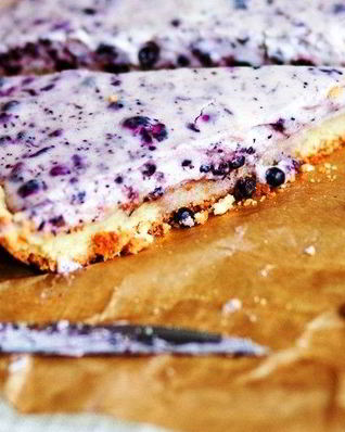 Черничный пирог с творогом