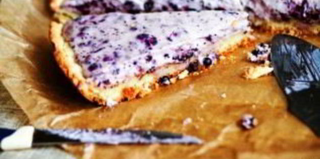 черничный пирог с творогом