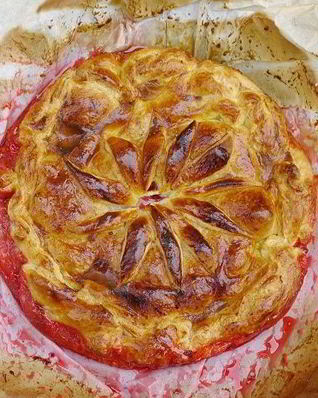 Хрустящий сливовый пирог