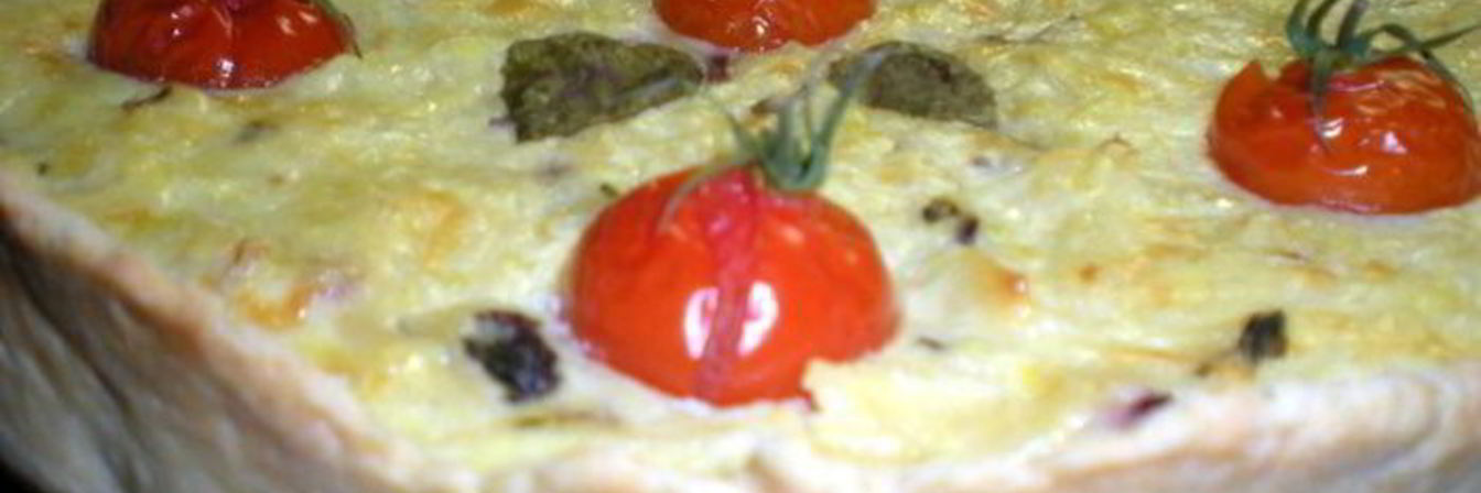 Киш с кабачком и картофелем