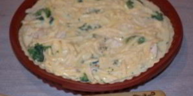 киш с курицей и брокколи